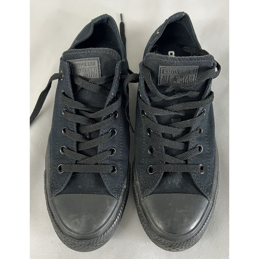 Converse Chuck Taylor All Star Low Top Black Monochrome Shoes Unisex M7 / W9 - Picture 9 of 10